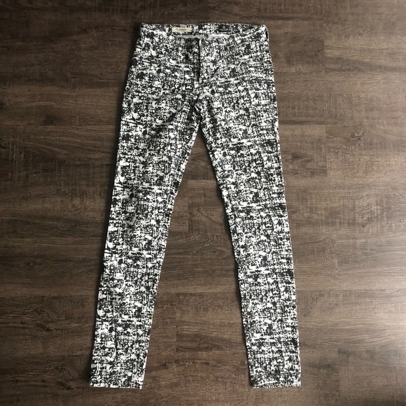🌟 AG The Legging Super Skinny Cord Wht/Blk - Picture 3 of 6
